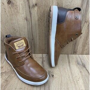 Levi Strauss Mens Brown Chukka Two-Toned Boot/Sneaker Shoes PullTab Size 9